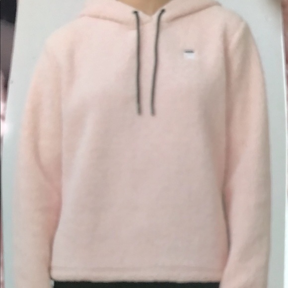 NEW WITH TAG FILA Josephine Sherpa crop hoodie .M - Picture 1 of 6